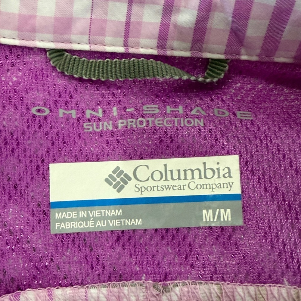 Columbia Pink and White Plaid Button Down Shirt - Picture 4 of 11